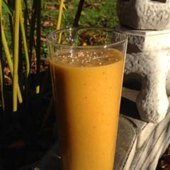 Persimmon banaan sesam smoothie