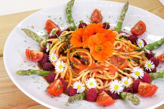 Asperges - nectarines - ananas - "pasta"