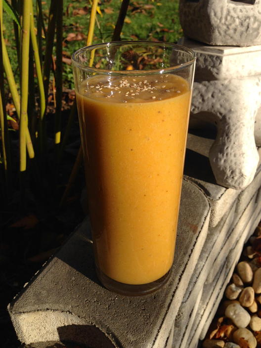 Persimmon banaan sesam smoothie
