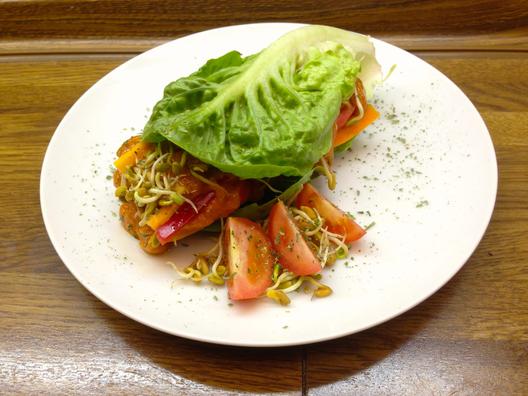 Baby - salade - broodjes met veggie vulling