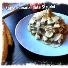 Mijn versie van Freelee's appel, banaan, dadels strudel <3