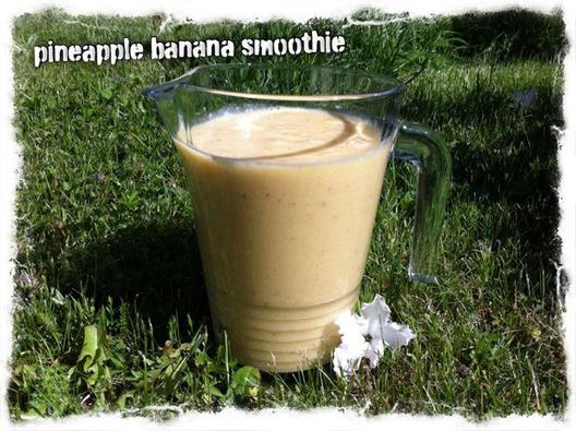 Ananas banaan smoothie - oh my yumness!